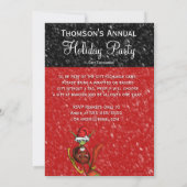 Einladung zur Feierlichkeit - Elf Reiten Sleigh (Rückseite)