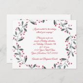 Einladung zur Feierlichkeiten mit Roten Bereren Postkarte (Vorne/Hinten)