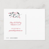 Einladung zur Feierlichkeiten mit Roten Bereren Postkarte (Rückseite)