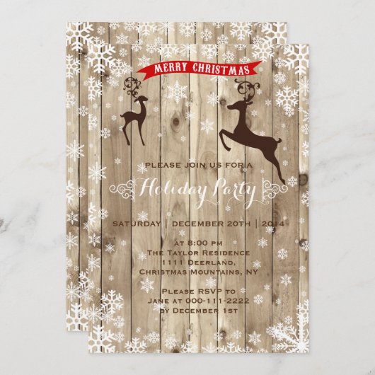 Einladung zur Feiertagsfeier (Vorne/Hinten)