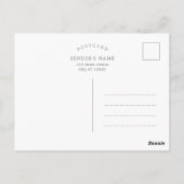 Einladung zur Feiertagsfeier Postkarte (Rückseite)