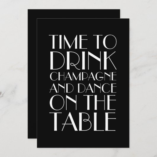 Einladung zur Feiertagspartei 1920 (Vorne/Hinten)