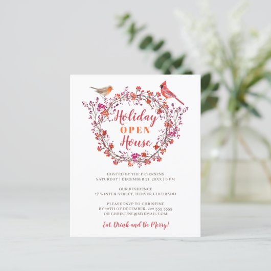 Einladung zur Feiertagsparty (Stehend Vorderseite)