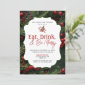 Einladung zur Feiertagsparty (Stehend Vorderseite)