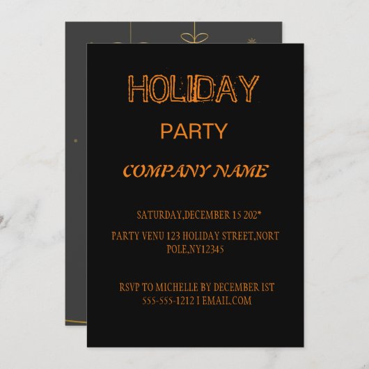 EINLADUNG ZUR FERIENFEIERUNG IM UNTERNEHMEN (Vorne/Hinten)