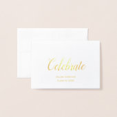 Einladung zur Festtagsfeier (Vorderseite mit Umschlag)