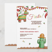 Einladung zur Fiesta mit Piñata (Vorne/Hinten)