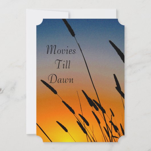 Einladung zur Filmabend (Vorderseite)