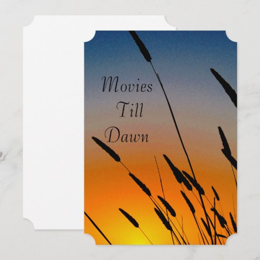 Einladung zur Filmabend (Vorne/Hinten)