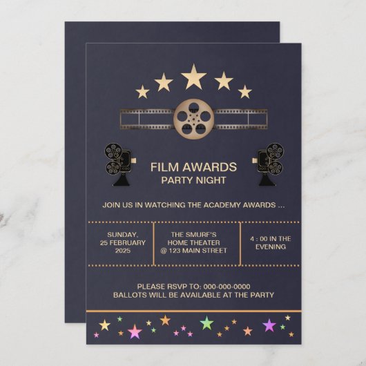 Einladung zur Filmnacht (Vorne/Hinten)