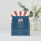 Einladung zur Finanzierung politischer Kampagnen i Postkarte (Stehend Vorderseite)