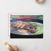 Einladung zur Flachkarte (Vorderseite/Rückseite Beispiel)