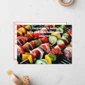 Einladung zur Flachkarte (Vorderseite/Rückseite Beispiel)