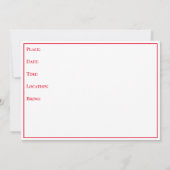 Einladung zur Flachkarte (Rückseite)
