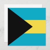 Einladung zur Flagge Bahamas (Vorne/Hinten)