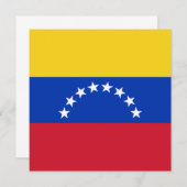 Einladung zur Flagge Venezuelas (Vorne/Hinten)