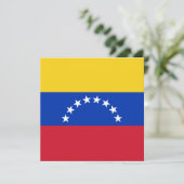 Einladung zur Flagge Venezuelas (Stehend Vorderseite)