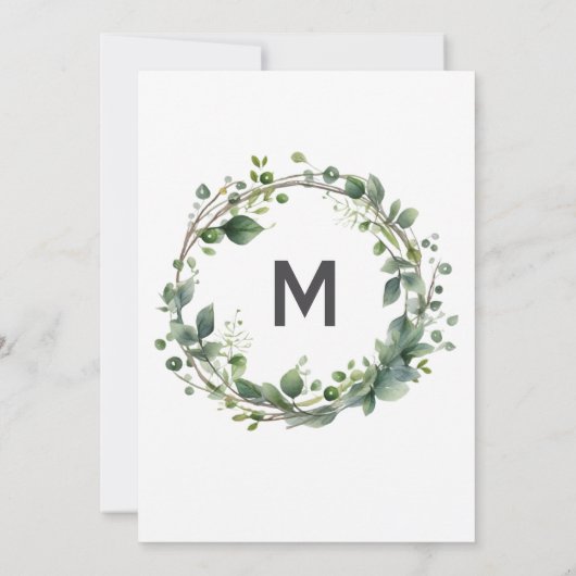 Einladung zur Foliage Wedding (Rückseite)