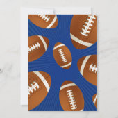 Einladung zur Football Sports Baby Dusche - Oh Jun (Rückseite)