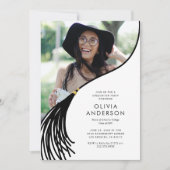 Einladung zur Foto Graduation Party (Vorderseite)