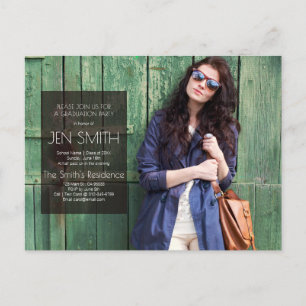 Einladung zur Foto Graduation Party.