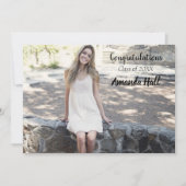 Einladung zur Foto Graduation Party (Vorderseite)