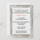 Einladung zur Foto Graduation Party (Rückseite)