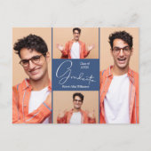 Einladung zur Foto Graduation Party Postkarte (Vorderseite)