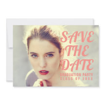 Einladung zur Foto Graduation Party. Save The Date