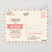 Einladung zur Foto Graduation Party. Save The Date Postkarte (Rückseite)