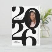 Einladung zur Foto-Graduationspartei (Stehend Vorderseite)