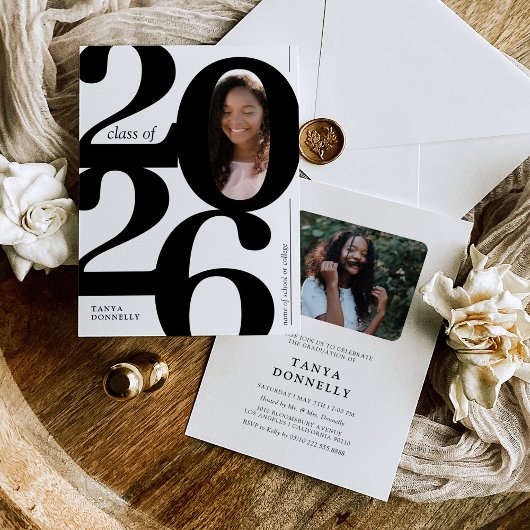 Einladung zur Foto-Graduationspartei