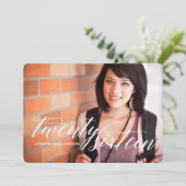 Einladung zur Foto-Graduationspartei 2016 (Stehend Vorderseite)