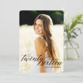 Einladung zur Foto-Graduationspartei 2016 (Stehend Vorderseite)