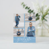 Einladung zur Foto-Graduiertengruppe Postkarte (Stehend Vorderseite)