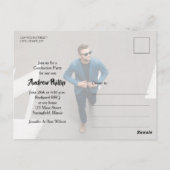 Einladung zur Foto-Graduiertengruppe Postkarte (Rückseite)