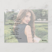 Einladung zur Foto-Graduiertengruppe Postkarte (Rückseite)