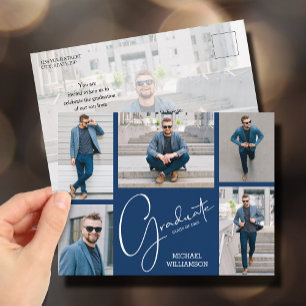 Einladung zur Foto-Graduiertengruppe Postkarte