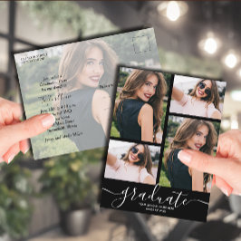 Einladung zur Foto-Graduiertengruppe Postkarte