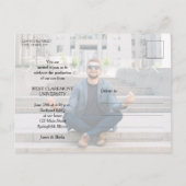 Einladung zur Foto-Graduiertengruppe Postkarte (Rückseite)