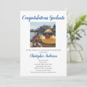 Einladung zur Foto-Graduierungspartei (Stehend Vorderseite)