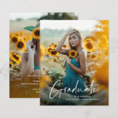 Einladung zur Foto-Graduierungspartei "Budget Scri (Vorne/Hinten)