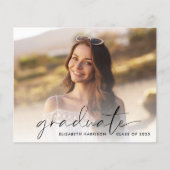 Einladung zur Foto-Graduierungspartei für Budgetsk (Vorderseite)