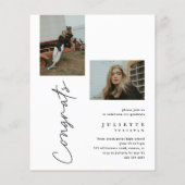 Einladung zur Foto-Graduierungspartei für Budgetsk (Rückseite)