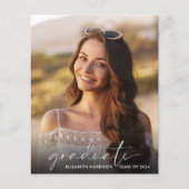 Einladung zur Foto-Graduierungspartei für Budgetsk (Vorderseite)