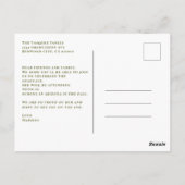 Einladung zur Foto Sage Graduation Party Postkarte (Rückseite)