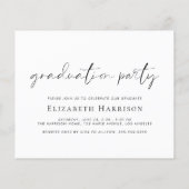 Einladung zur Foto-Script-Graduierungspartei (Rückseite)