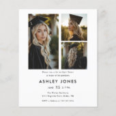 Einladung zur Foto-Script-Graduierungspartei (Rückseite)