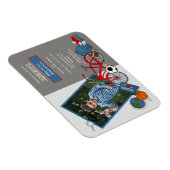 Einladung zur Foto-Vorschulabsolventin Magnet (Rechte Seite)