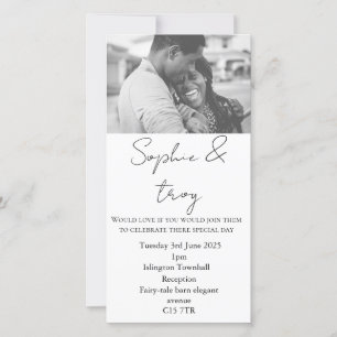 Einladung zur Fotohochzeit